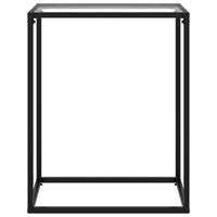 vidaXL Wandtafel 60x35x75 cm gehard glas transparant