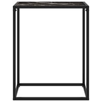 vidaXL Wandtafel 60x35x75 cm gehard glas zwart