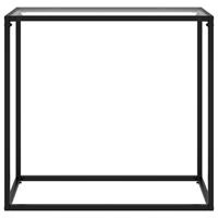 vidaXL Wandtafel 80x35x75 cm gehard glas transparant