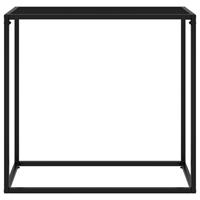 vidaXL Wandtafel 80x35x75 cm gehard glas zwart