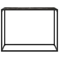 vidaXL Wandtafel 100x35x75 cm gehard glas zwart