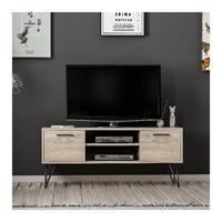 Homemania Tv-meubel Almira 120x35x50 cm houtkleurig en zwart