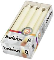Bolsius Dinerkaars 180/21mm Doos A 8 Ivoor