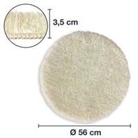 WohnDirect Hochflor Badematte MALMÖ sehr kuschelig & rutschfest, 56 cm creme