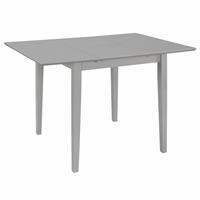 vidaXL Eettafel verlengbaar (80-120)x80x74 cm MDF grijs