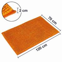 WohnDirect Badteppich PARIS rutschhemmend & kuschelig, 70 x 120 cm orange