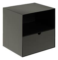 ebuy24 Nachttisch Joliet Nachttisch Wandbehang mit 1 Regal und 1 Sch