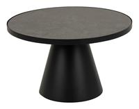 Meubelen-Online Salontafel Fairbanks rond 66cm zwart