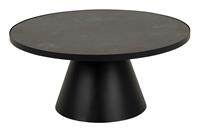 Bendt Salontafel Anemone Keramiek 86cm - Zwart - Rond