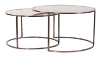 Light & Living Salontafel 'Duarte' Set van 2 stuks, kleur Koper/Bruin