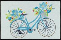 wash+dry by Kleen-Tex Mat Daisy Daisy Inloopmat, motief fiets, geschikt voor binnen en buiten, wasbaar