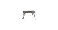 Clayre & Eef Sidetable 116*40*80 cm Grijs Ijzer / hout Wandtafel Haltafel