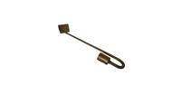 Deco4yourhome Onbekend merk Glashaak / Luikhaak L 7x8x50 - Brass AntiqueGlashaak / Luikhaak L 7x8x50