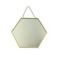 Hexagon Spiegel - Goud - 17x20 cm - Klein - Wandspiegel - Luxe - Accessoire