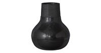 BePureHome Metal Vaas L - Metaal - Zwart - 36x30x30