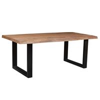 Brix Eettafel Sturdy Tree Top U 200 cm Mangohout / Gecoat Staal