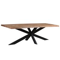 Brix Eettafel Sturdy Tree Top Spider 200 cm Mangohout / Gecoat Staal