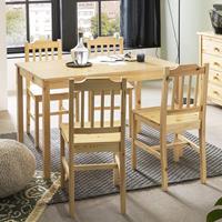 Home affaire Eethoek Chur gemaakt van massief grenenhout (set, 5-delig)