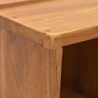 vidaXL Bücherregal 30x30x110 cm Massivholz Teak Braun