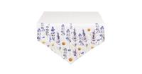 Clayre & Eef Tafelloper 50*160 cm Meerkleurig Katoen lavendel Tafelkleed Loper Tafeltextiel