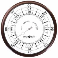 Yomonda Wanduhr Classic No. 1 Braun/Weiß Wanduhren braun