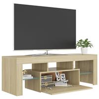 vidaXL Tv-meubel met LED-verlichting 120x35x40cm sonoma eikenkleurig