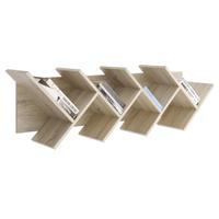FMD Boekenplank staand geometrisch eikenkleurig