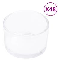 Teelichtgläser 48 Stk. Transparent