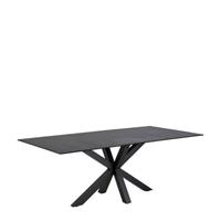 Sohome Eettafel 'Parker' Keramiek, 160 x 90cm, kleur Zwart