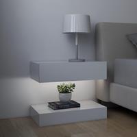vidaXL Nachtkastje 60x35 cm spaanplaat wit
