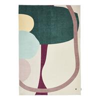 Home24 Laagpolig vloerkleed Shapes Four, Tom Tailor