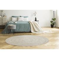 Teppich Varberg, LUXOR living, rund, Höhe: 5 mm, Handweb Teppich, meliert, reine Baumwolle, handgewebt