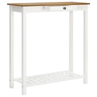 vidaXL Bartafel 100x40x110 cm massief eikenhout