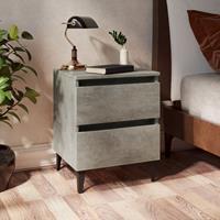 vidaXL Nachttisch Betongrau 40x35x50 cm Spanplatte Grau