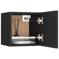 Vidaxl - Nachttisch Schwarz 30,5x30x30 cm Spanplatte