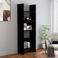 vidaXL Boekenkast 60x35x180 cm spaanplaat zwart