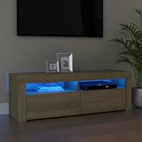 vidaXL Tv-meubel met LED-verlichting 120x35x40 cm sonoma eikenkleurig