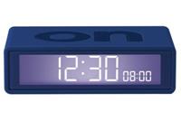 Lexon flip travel lcd wekker donker blauw