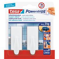 TESA 58045-00-01 Powerstrips Haken Large Trend, Weiß Inhalt: 2St.