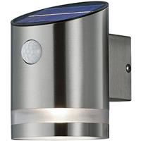 Led Tuinverlichting - Buitenlamp - Trion Salty - Wand - 3w - Warm Wit 3000k - Rond - Mat Nikkel - Rvs
