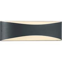 Led Tuinverlichting - Tuinlamp - Trion Kinda - Wand - 9w - Mat Zwart - Aluminium