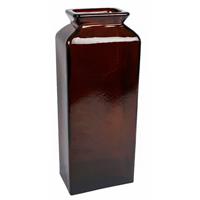 Gifts Amsterdam Vaas Florero Lisa 35 X 14 Cm Glas Bruin