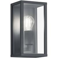 Led Tuinverlichting - Tuinlamp - Trion Garinola - Wand - E27 Fitting - Mat Zwart - Aluminium
