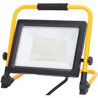 Led Bouwlamp Met Statief - Aigi Esol - 100 Watt - Helder/koud Wit 6500k - Spatwaterdicht Ip44 - Kantelbaar