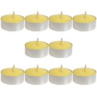 Set Van 10x Stuks Gele Citronella Waxinelichtjes/theelichtjes - Geurkaarsen Citrus Geur - Anti-muggen Citronella Kaarsen