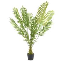 Groene Varen Kunstplanten 130 Cm In Zwarte Pot - Kunstplanten/nepplanten - Varens - Planten/plantjes