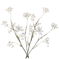 2x Stuks Kunstbloemen Gipskruid/gypsophila Takken Wit 66 Cm - Kunstplanten En Steelbloemen