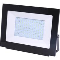 Led Bouwlamp 150 Watt - Led Schijnwerper - Aigi Iglo - Helder/koud Wit 6400k - Waterdicht Ip65 - Mat Zwart - Aluminium