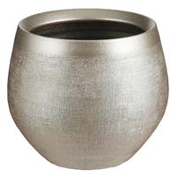 Bloempot Goud Keramiek Voor Kamerplant H15 X D18 Cm - Mica Decorations Plantenpotten