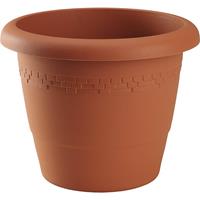 Bloempot/plantenpot Terra Cotta Rond Kunststof Diameter 35 Cm - Hoogte 29 Cm - Buiten Gebruik